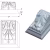 Вставка для карниза под покраску Orac Decor Luxxus C307A 75×94×4