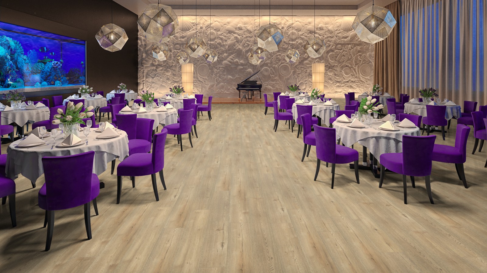 Кварцвиниловый SPC ламинат Tarkett Art Vinyl Deep House Laura 1400×225×4,6 фото в интерьере