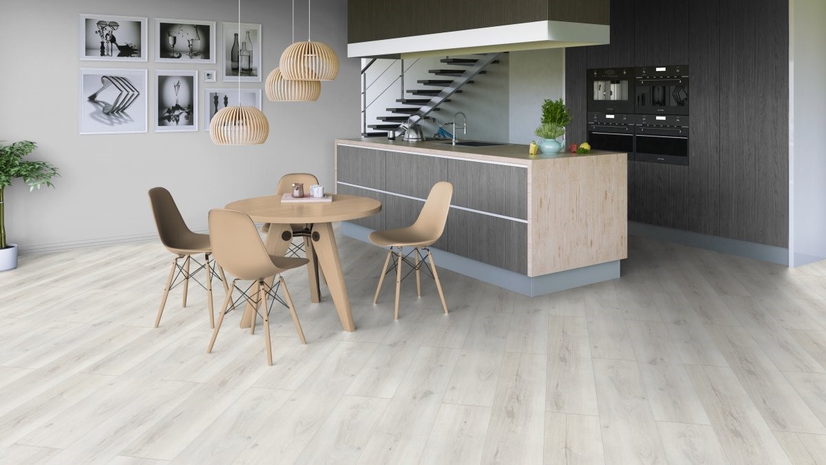 Кварцвиниловый SPC ламинат Tarkett Art Vinyl Deep House Patrick 1400×225×4,6 фото в интерьере