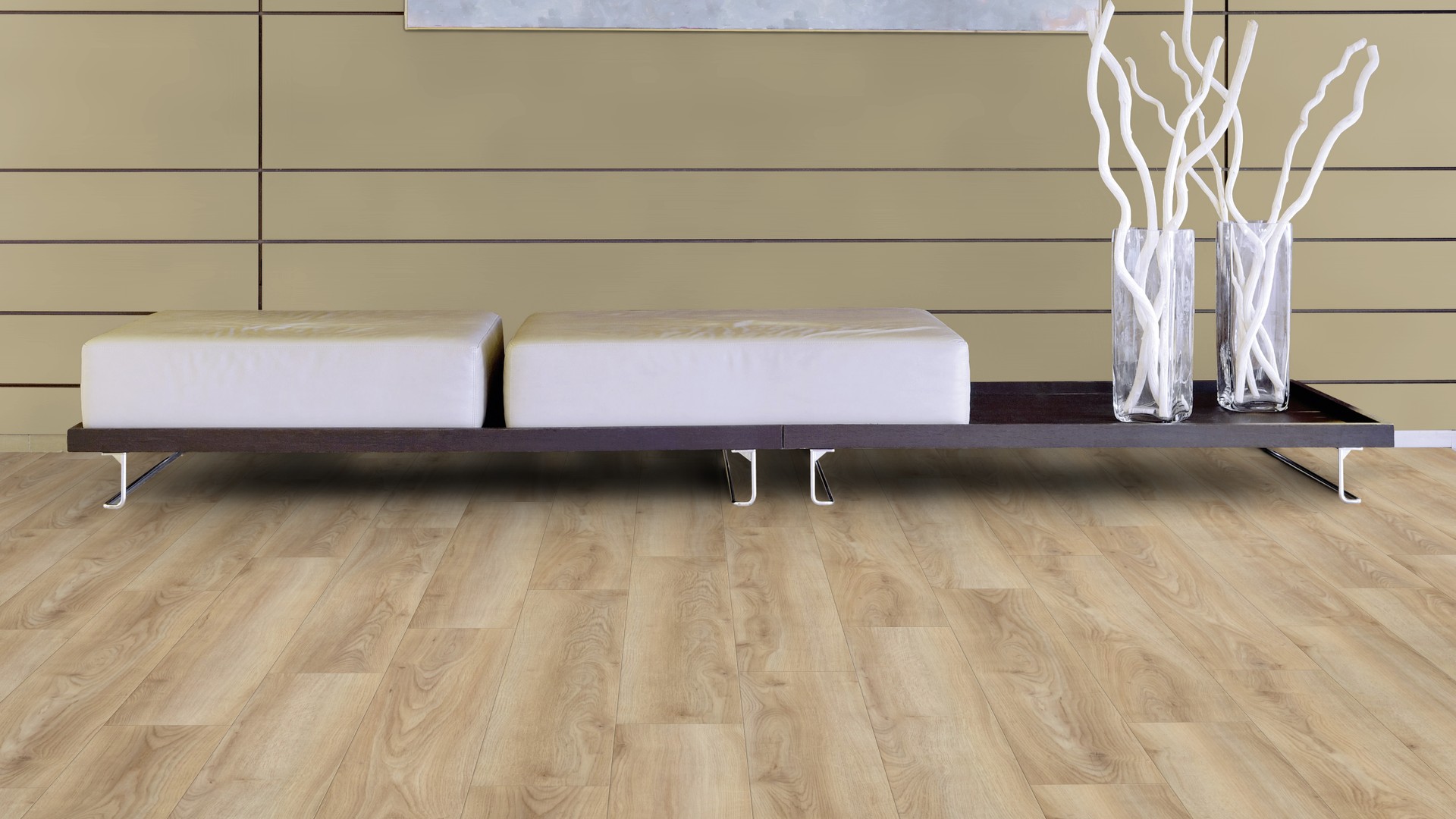 Ламинат Kaindl Natural Touch Премиум доска Дуб Crema K2241 RC 1383×159×10 фото в интерьере