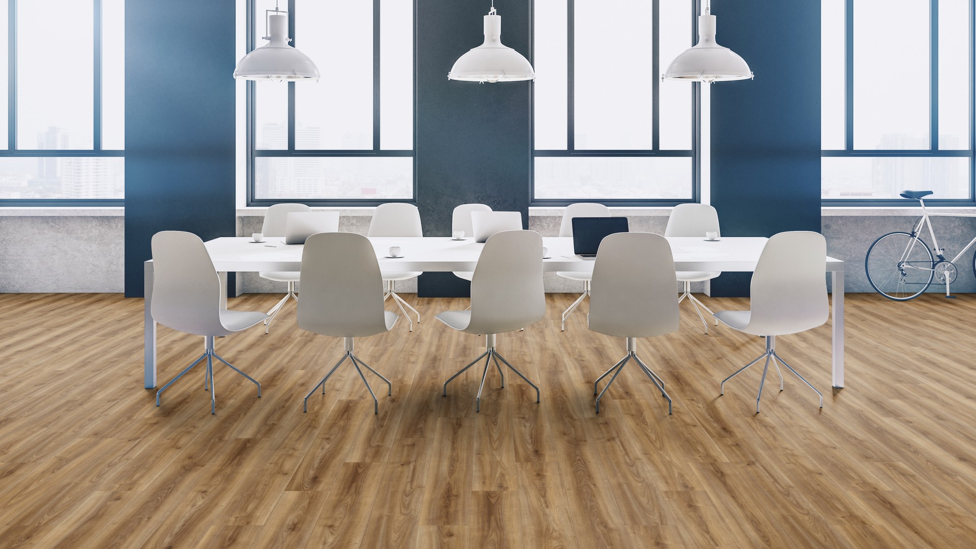 Ламинат Kaindl Natural Touch Премиум доска Дуб Noble K2242 RC 1383×159×10 фото в интерьере