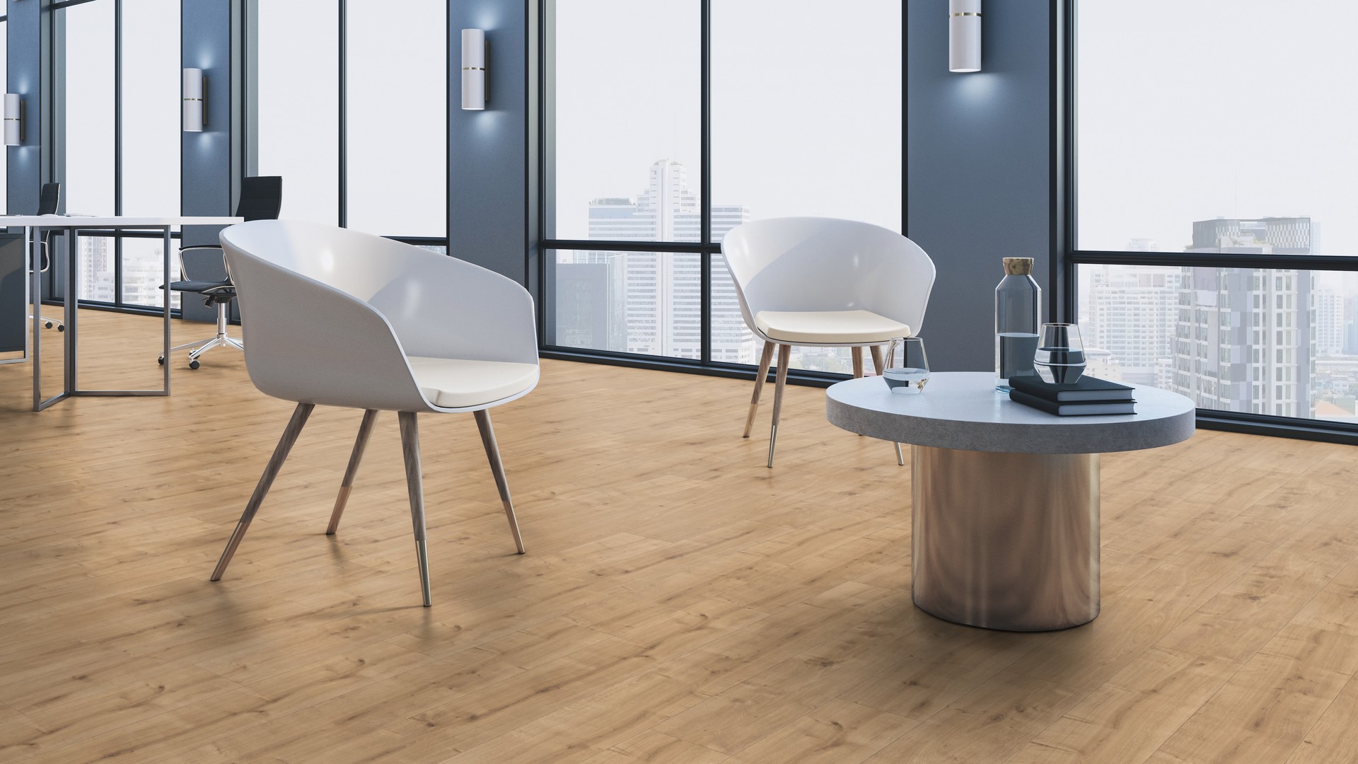 Ламинат Kaindl Classic Touch Стандартная доска Дуб Chalet 35252 EG 1383×193×8 фото в интерьере Ламинат Kaindl Classic Touch Стандартная доска Дуб Chalet 35252 EG 1383×193×8 фото в интерьере