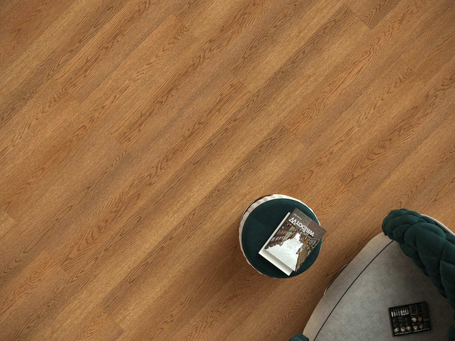 Кварцвиниловая плитка EcoClick замковая Rich Дуб Канеле NOX-1974 1212×185×4,2