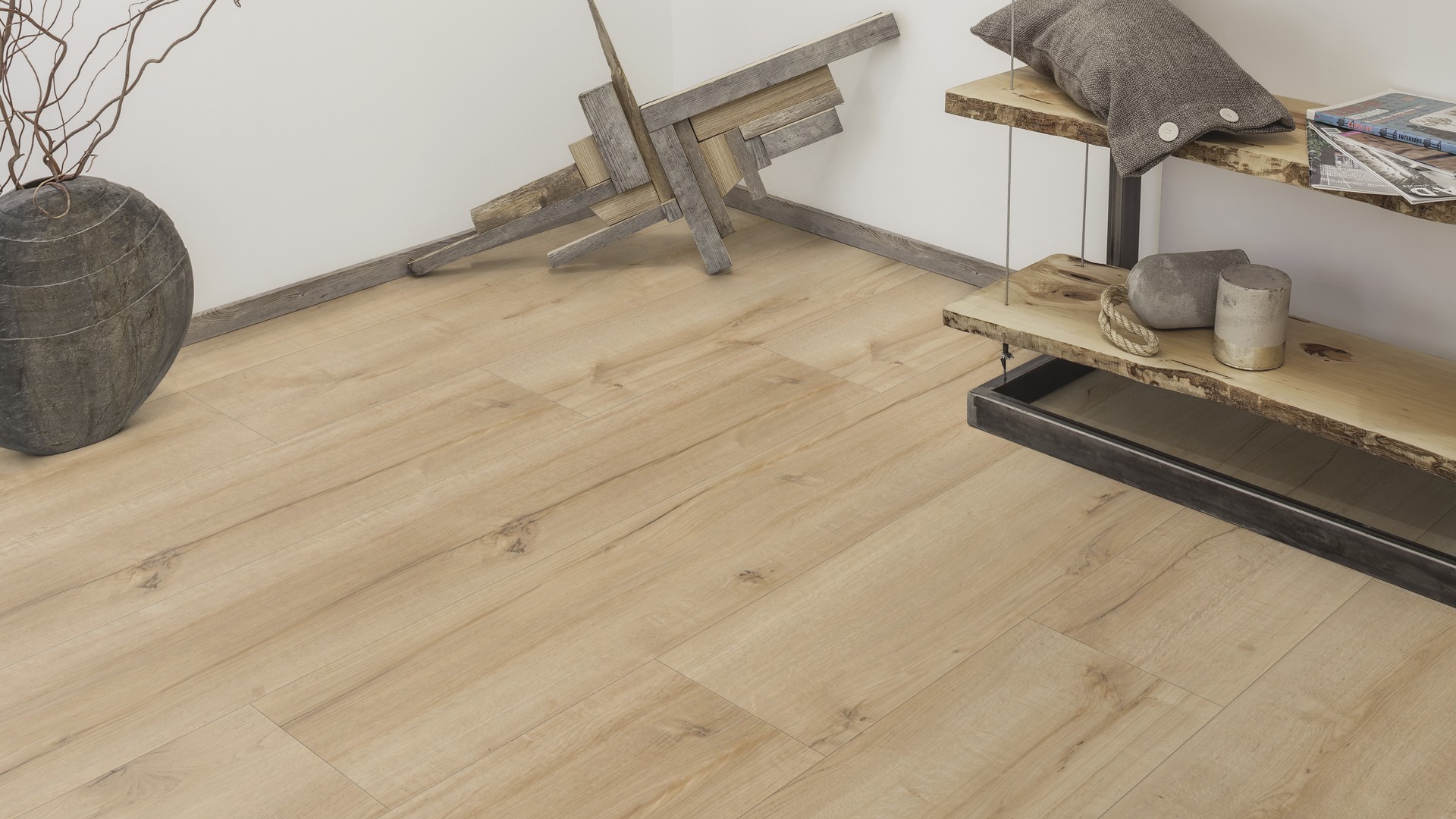 Ламинат Kaindl Classic Touch Широкая доска Дуб Waterford 35899 EG 1383×244×8 фото в интерьере