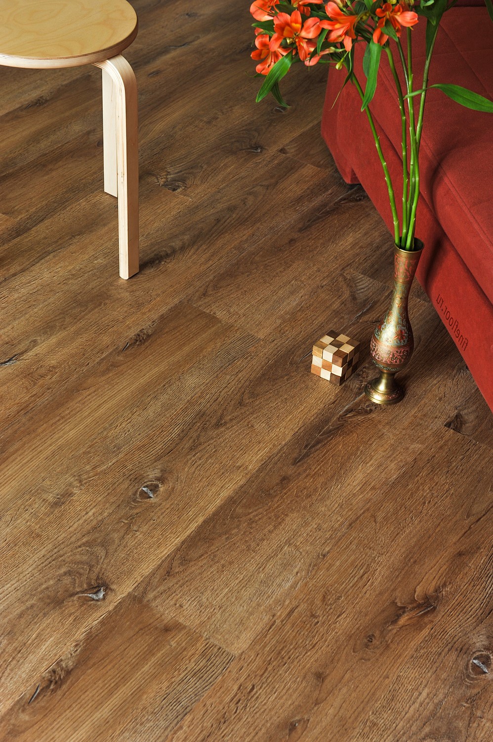 Кварцвиниловая плитка EcoClick клеевая Rich Дуб Марракеш NOX-2059 1200×180×2,5