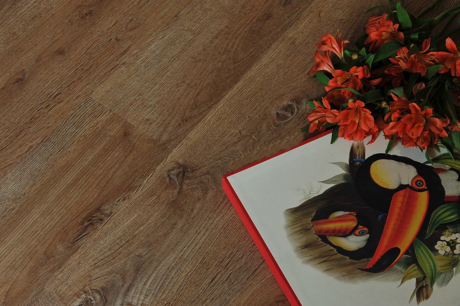 Кварцвиниловая плитка EcoClick клеевая Rich Дуб Марракеш NOX-2059 1200×180×2,5