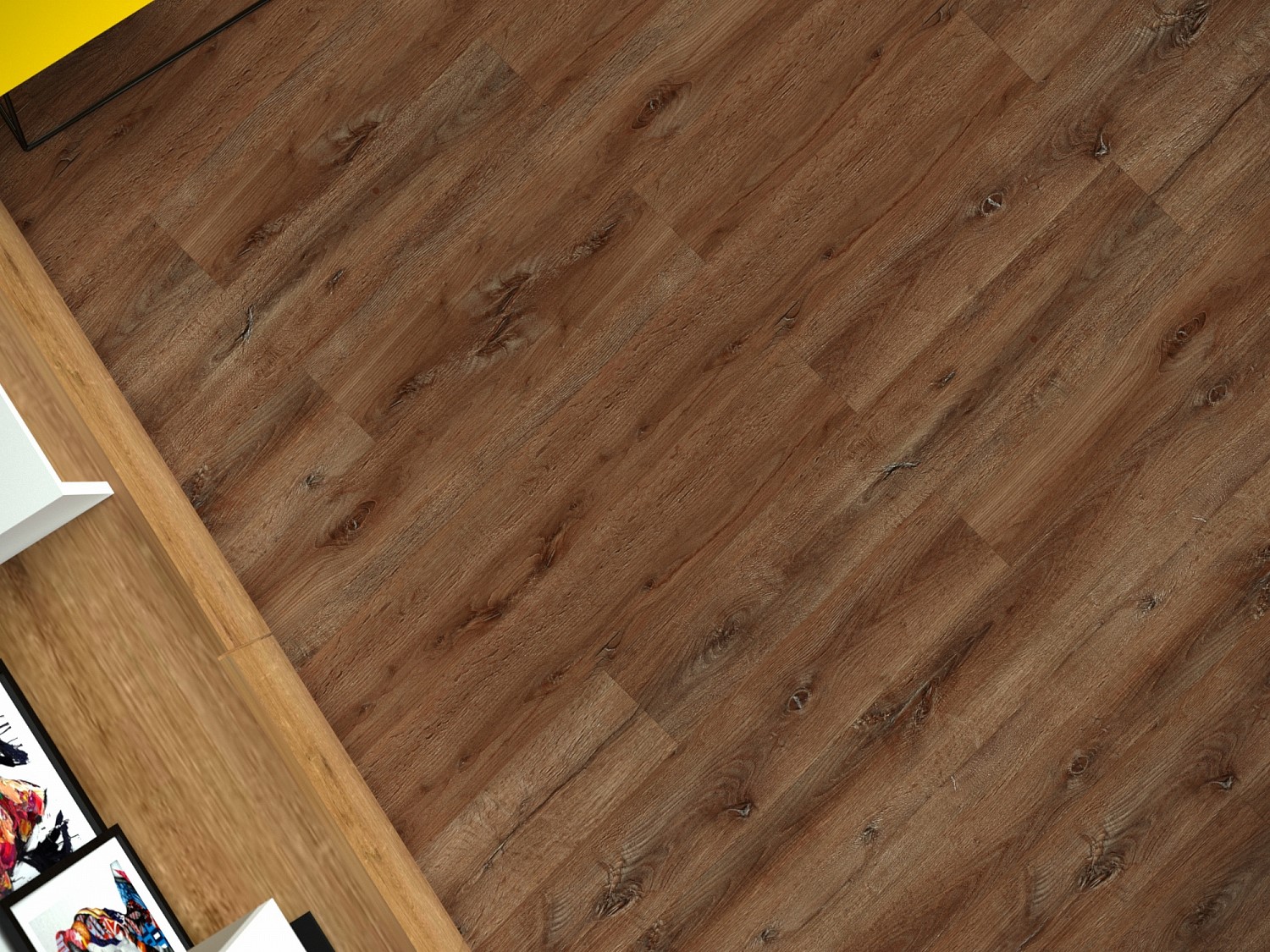 Кварцвиниловая плитка EcoClick клеевая Rich Дуб Кроули NOX-2060 1200×180×2,5