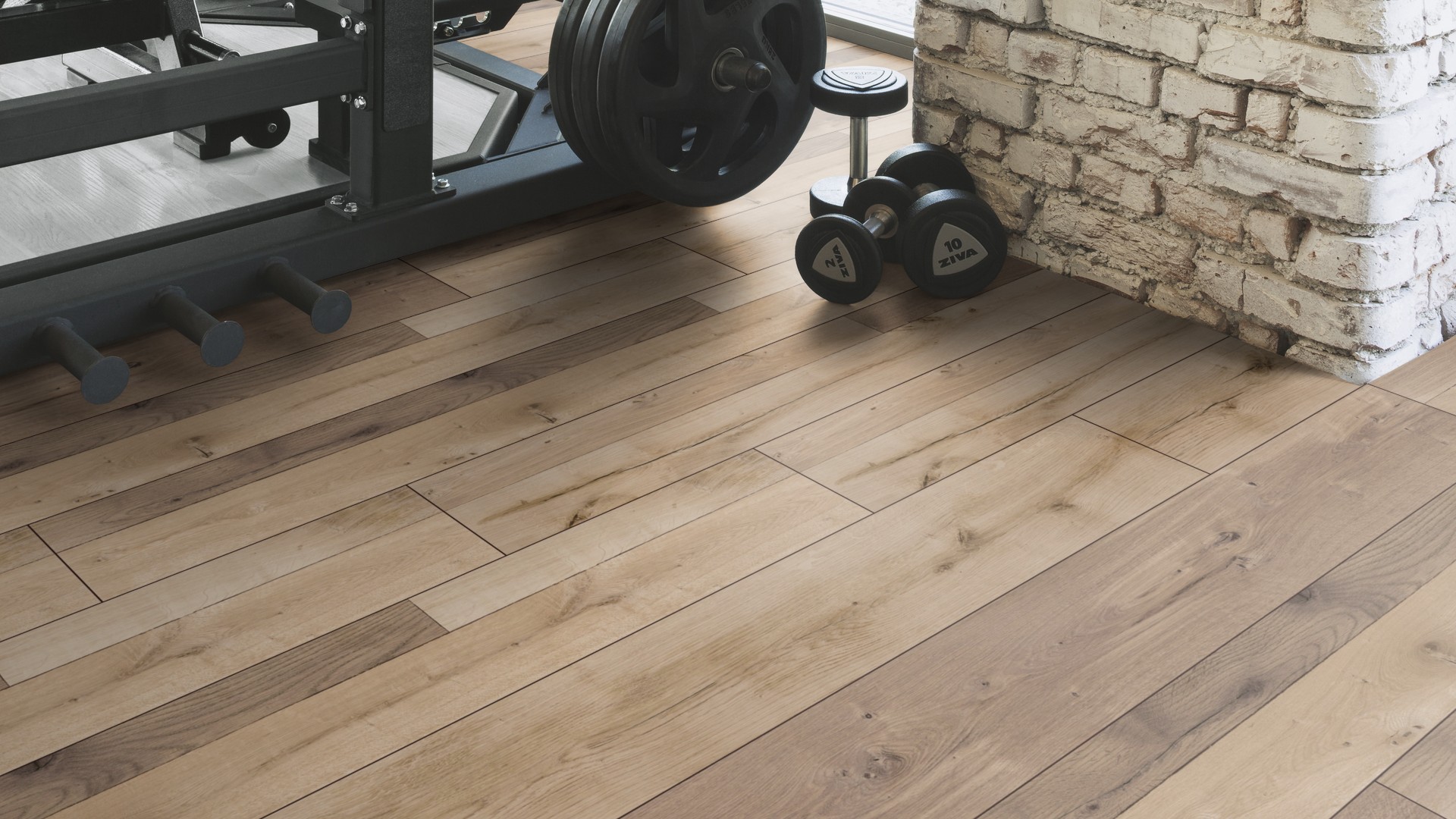 Ламинат Kaindl Aqua Pro Select Natural Touch 12.0 Стандартная доска 3 в 1 Дуб Trend К4361 RF 1383×193×12 фото в интерьере