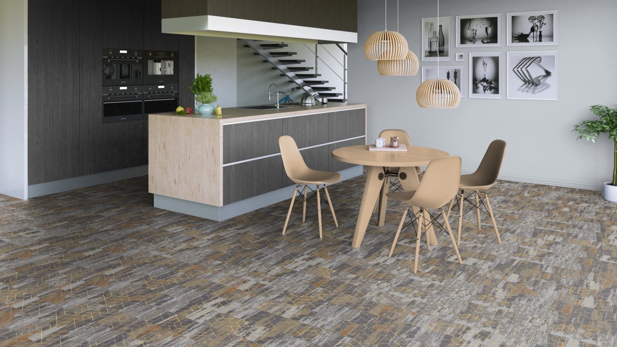 Кварцвиниловая плитка Tarkett Art Vinyl клеевая Lounge Digi Edition David DJ 914,4×152,4×3 фото в интерьере