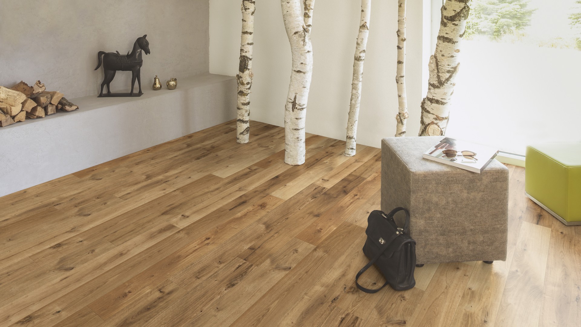 Ламинат Kaindl Aqua Pro Supreme Easy Touch 8.0 Премиум Дуб Patras О524 HG 1383×159×8 фото в интерьере