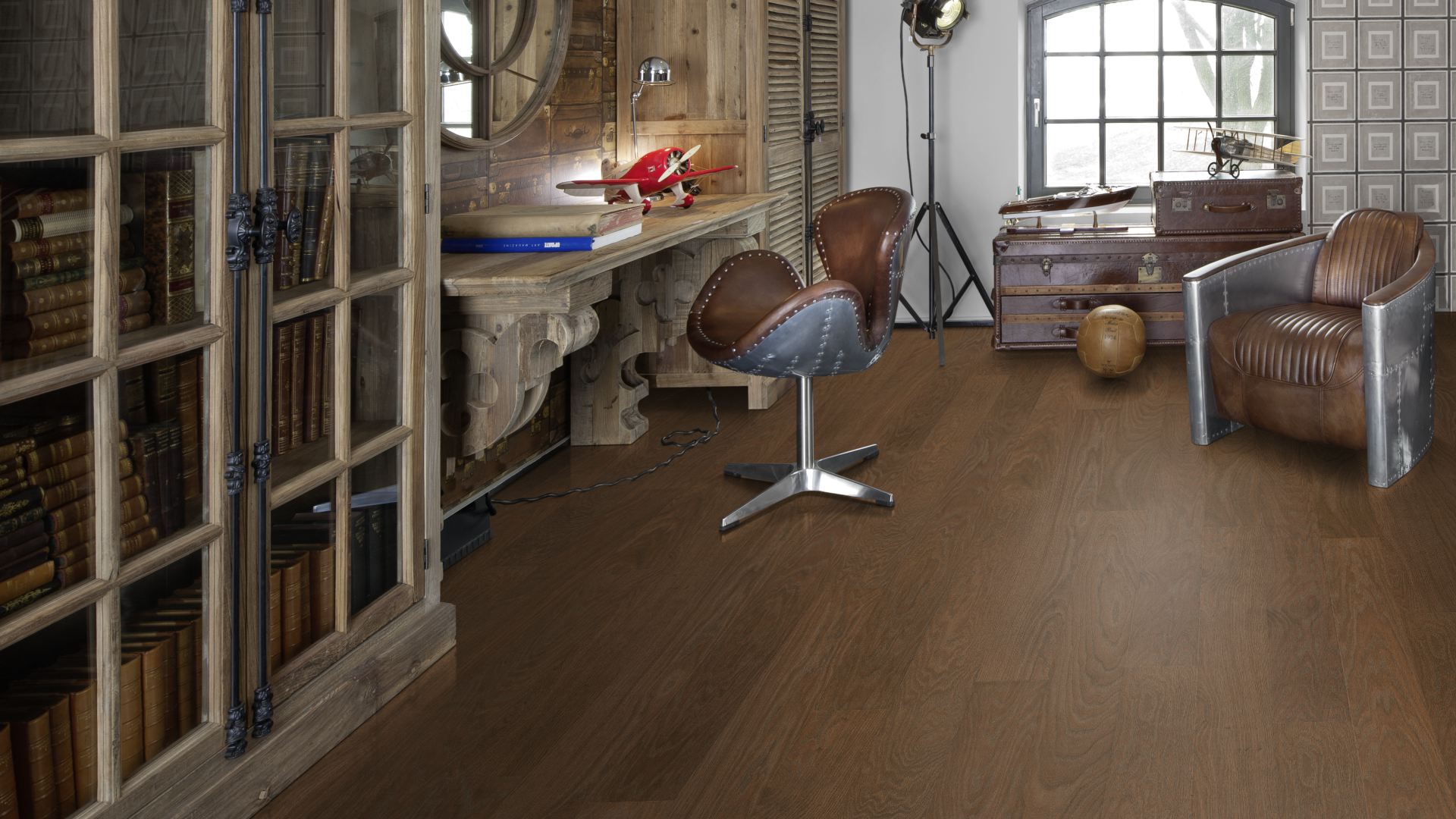 Паркетная доска Kahrs Life Дуб Cocoa Bean LTCLRW3011-150 Calm 1810×150×7 фото в интерьере