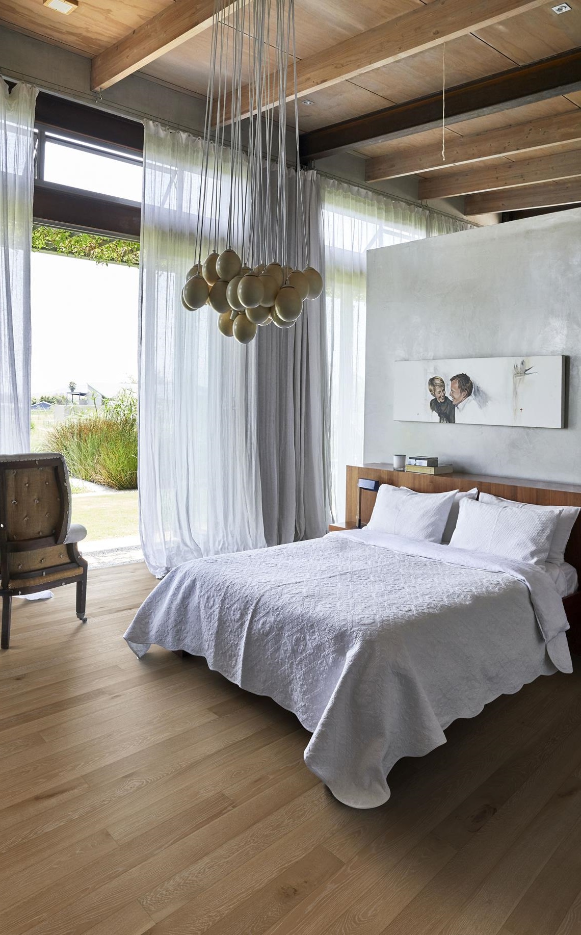 Паркетная доска Kahrs Канвас Дуб Хна Henna 13106AEK1NKW185 Lively 1860×127×13 фото в интерьере