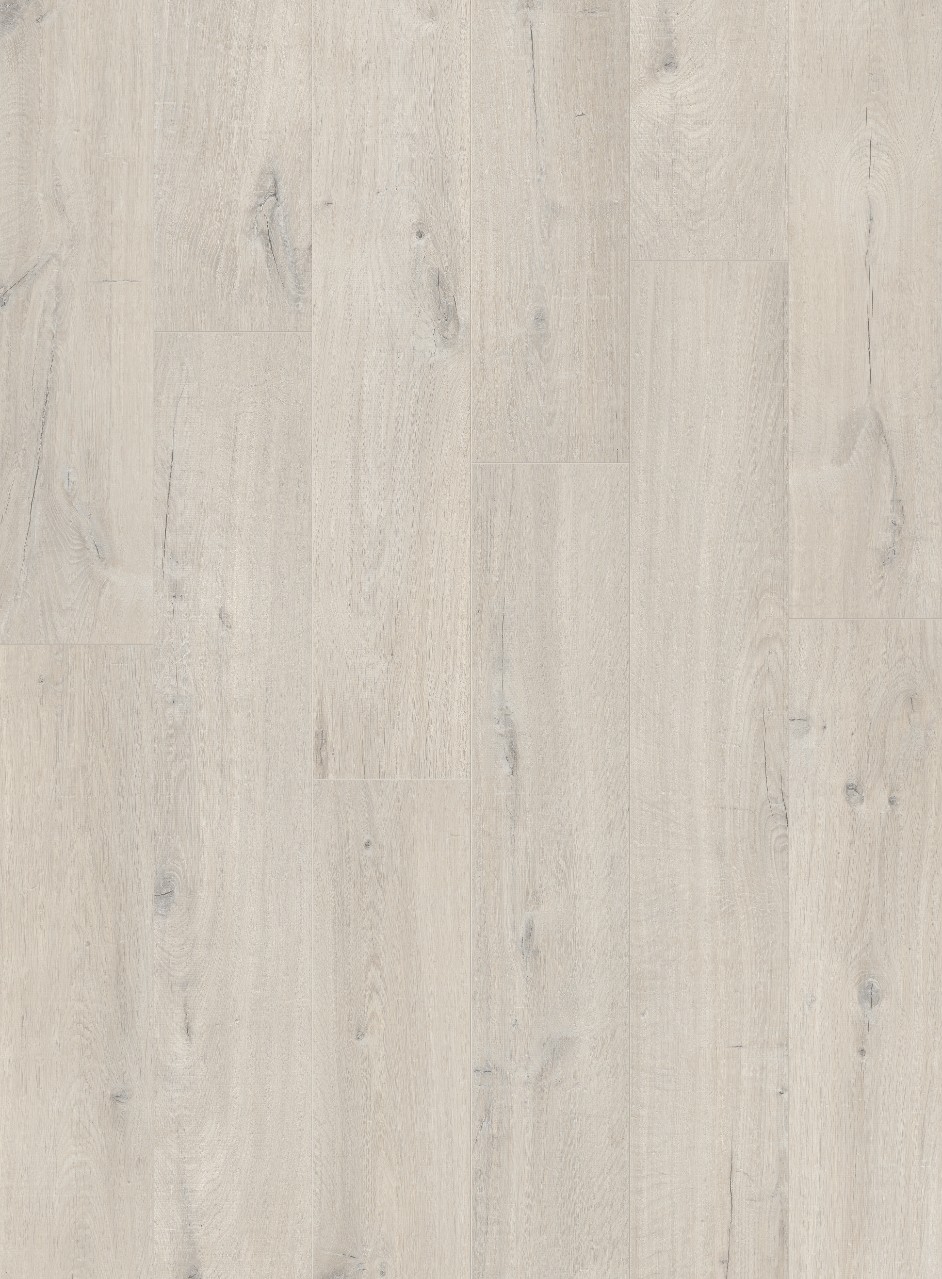 Кварцвиниловая плитка Quick Step клеевая Pulse Glue Plus Дуб хлопковый белый PUGP40200 1515×217×2,5