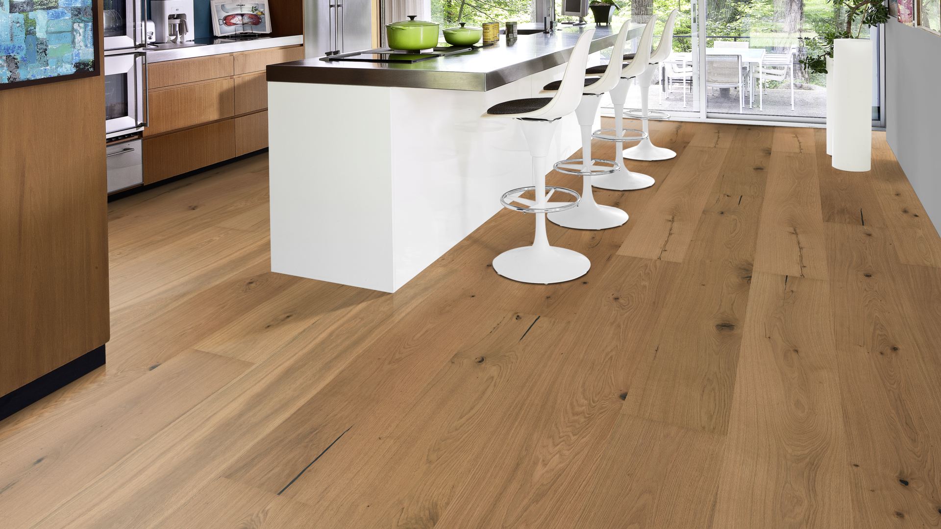 Паркетная доска Kahrs Роял Дуб Шенбрунн Schoenbrunn 181XADEK24KW240 Dynamic 2400×305×18 фото в интерьере