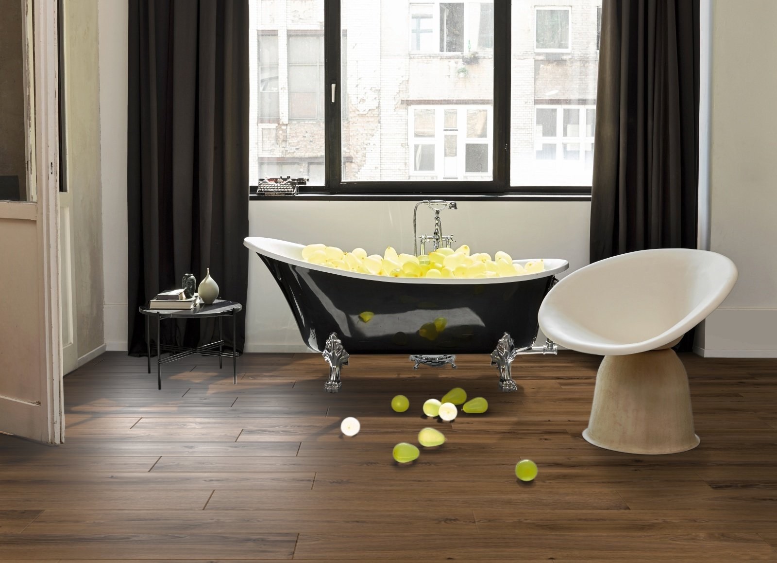 Ламинат Parador Hydron 600 Дуб Монтана выбеленный 1744810 1285×243×9 фото в интерьере