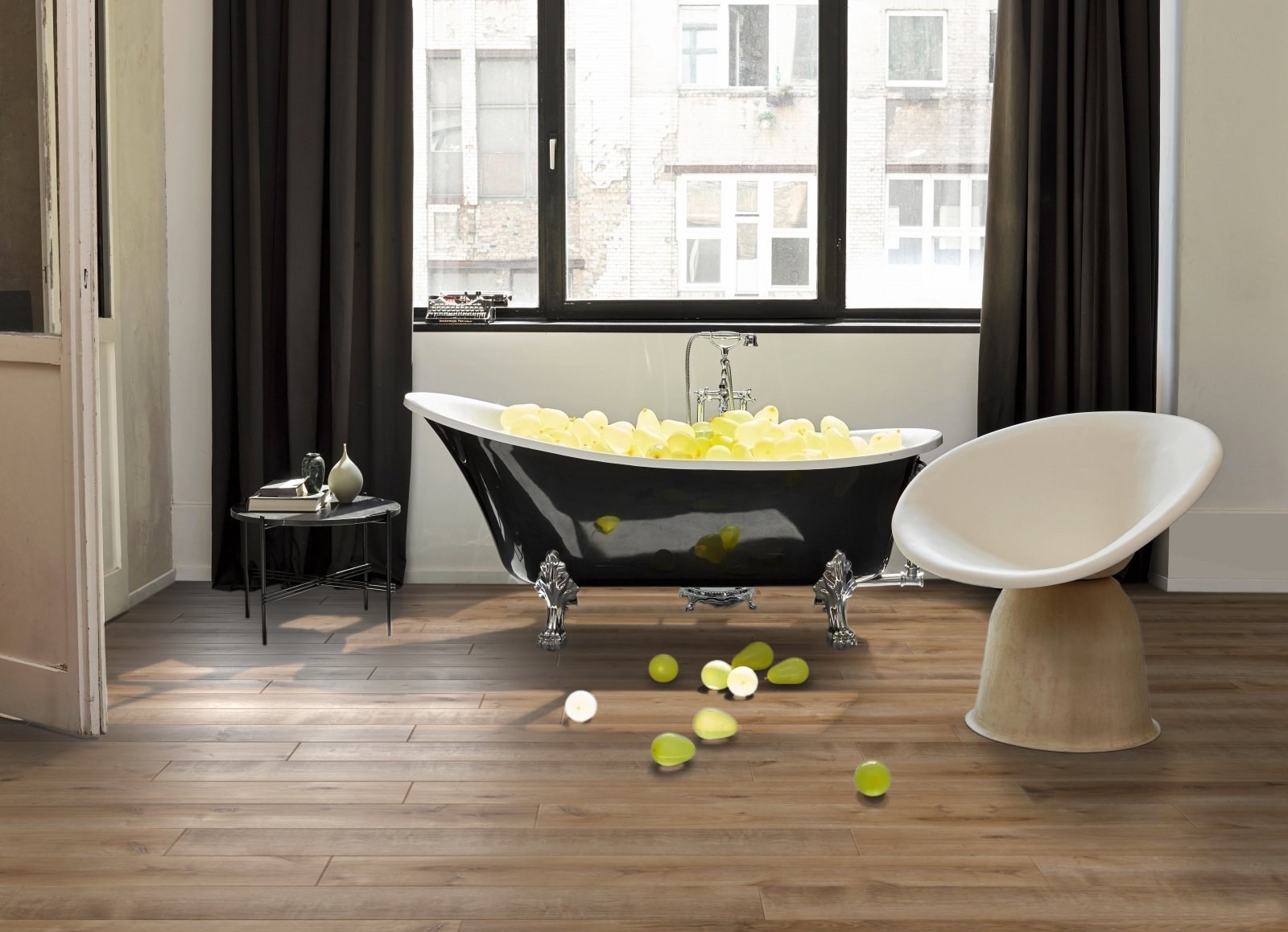 Ламинат Parador Basic 400V Дуб Монтерей слегка белый 1744350 1285×194×8 фото в интерьере