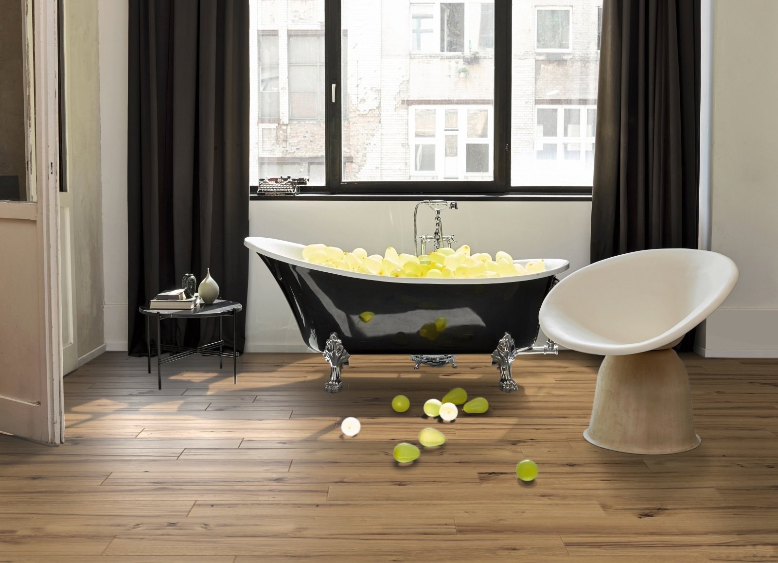 Ламинат Parador Basic 400 Дуб Хроника 1744348 1285×194×8 фото в интерьере