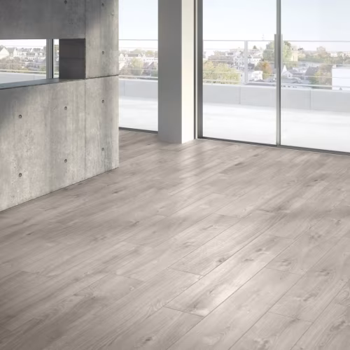 Ламинат Parador Basic 600XS Дуб Валери жемчужно-серый выбеленный 1744355 1285×243×8
