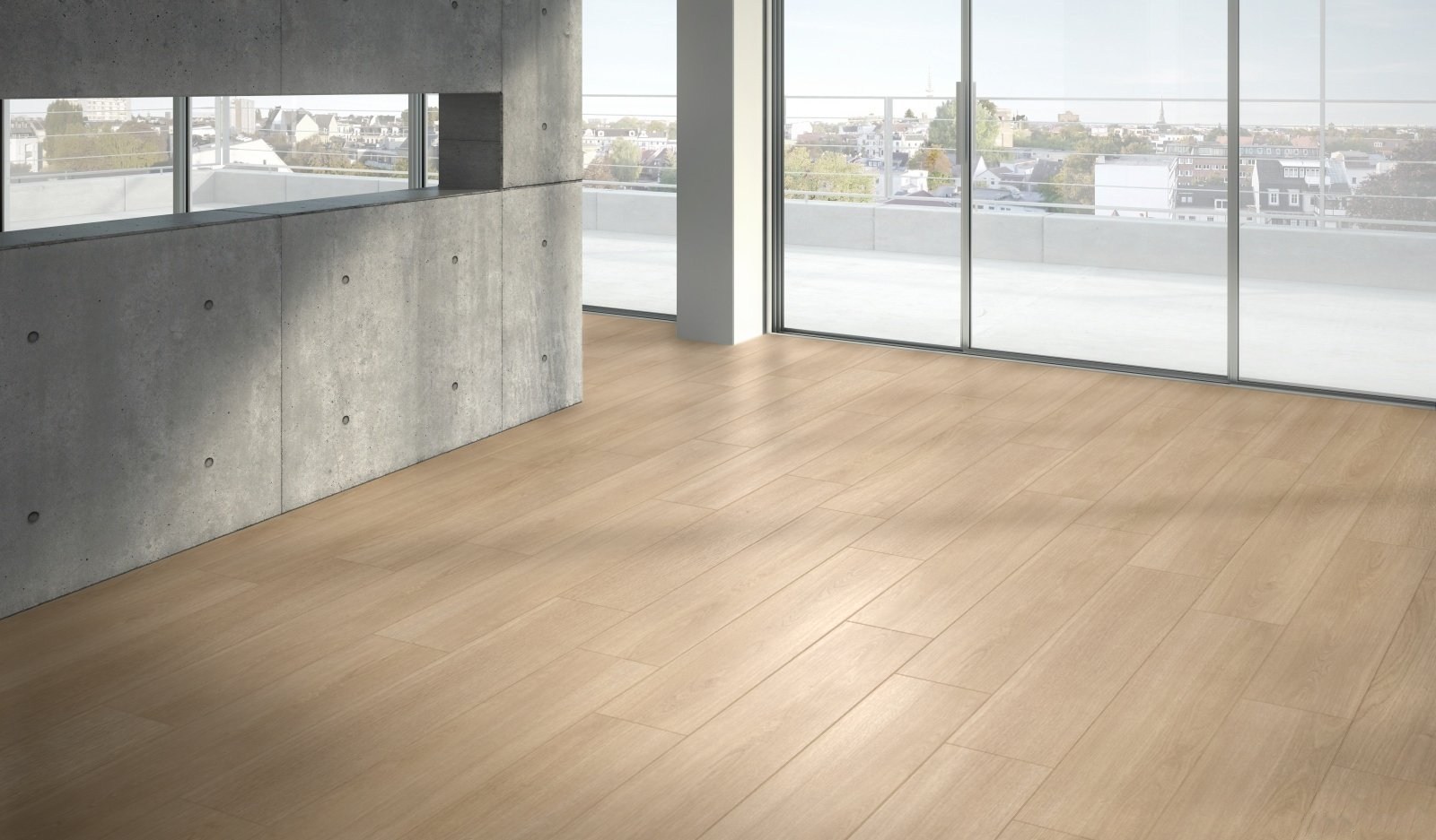 Ламинат Parador Basic 600XS Дуб Престиж натуральный 1744351 1285×243×8 фото в интерьере