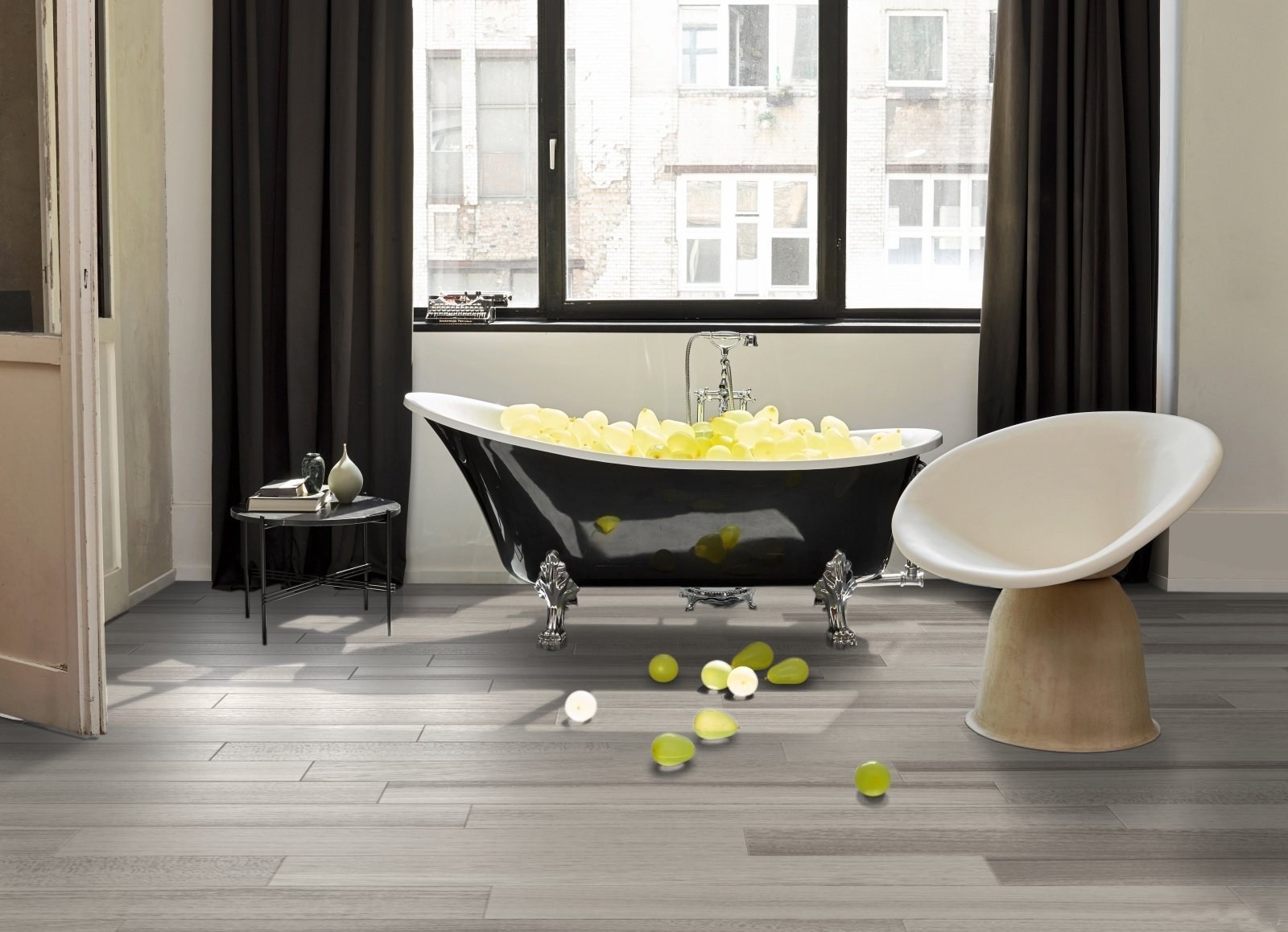 Ламинат Parador Classic 1050 Акация серая 1744694 1285×194×8 фото в интерьере