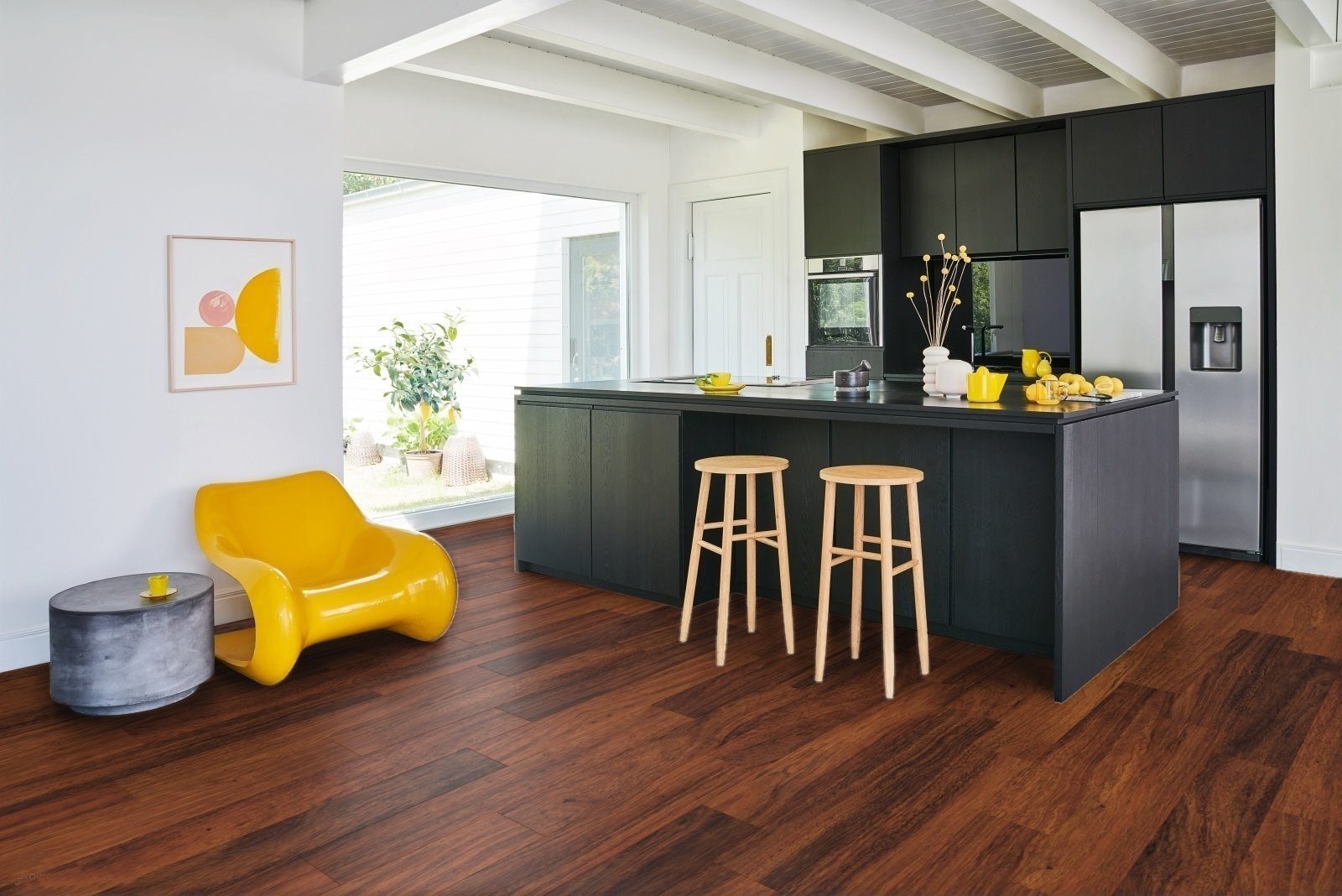 Ламинат Parador Classic 1050 Мербау 1744693 1285×194×8 фото в интерьере