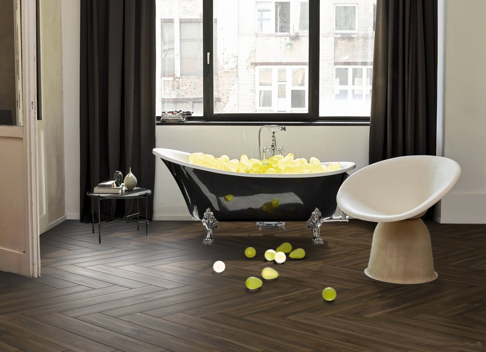 Ламинат Parador Trendtime 3 Multiplank Mix античный 1744702 венгерская елка 858×143×8 фото в интерьере