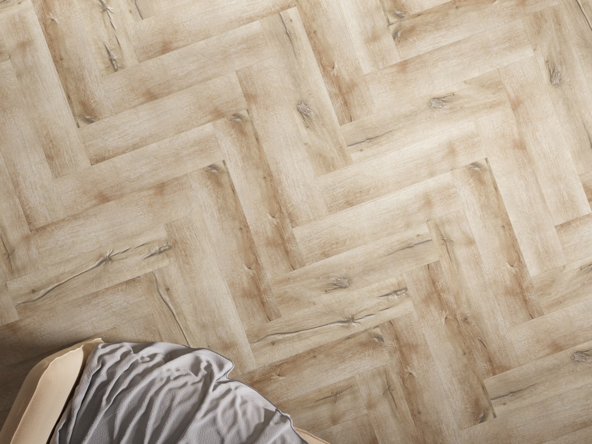 Кварцвиниловая плитка FineFloor клеевая Craft Small Plank Дуб Мале FF-069 венгерская елка 261,3×65,3×2,5 фото в интерьере