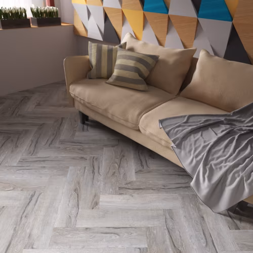 Кварцвиниловая плитка FineFloor клеевая Craft Short Plank Дуб Корфу FF-070 венгерская елка 632×158×2,5