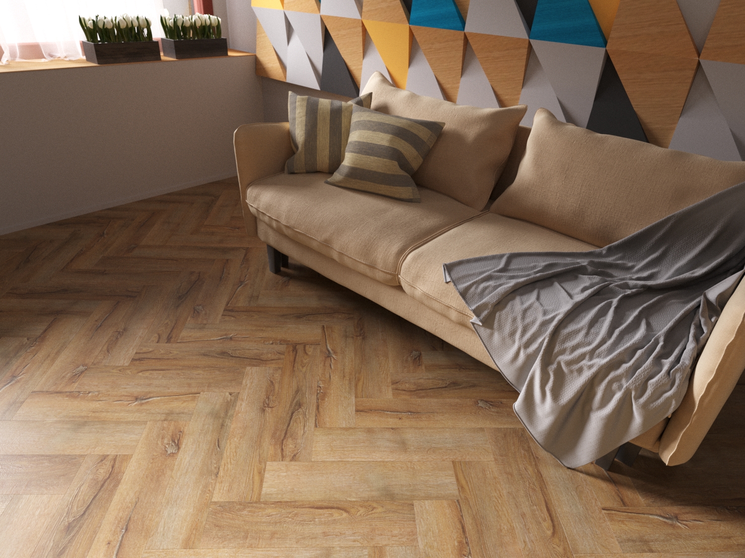 Кварцвиниловая плитка FineFloor клеевая Craft Short Plank Дуб Гавана FF-081 венгерская елка 632×158×2,5 фото в интерьере Кварцвиниловая плитка FineFloor клеевая Craft Short Plank Дуб Гавана FF-081 венгерская елка 632×158×2,5 фото в интерьере