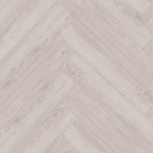 Кварцвиниловый SPC ламинат Floor Factor Herringbone White Smoke Oak HB.02 венгерская елка 675×135×5