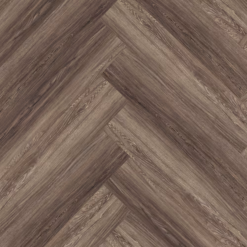 Кварцвиниловый SPC ламинат Floor Factor Herringbone Brushed Smoke Oak HB.17 венгерская елка 675×135×5