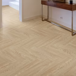 Кварцвиниловый SPC ламинат Floor Factor Herringbone Beige Smoke Oak HB.04 венгерская елка 675×135×5
