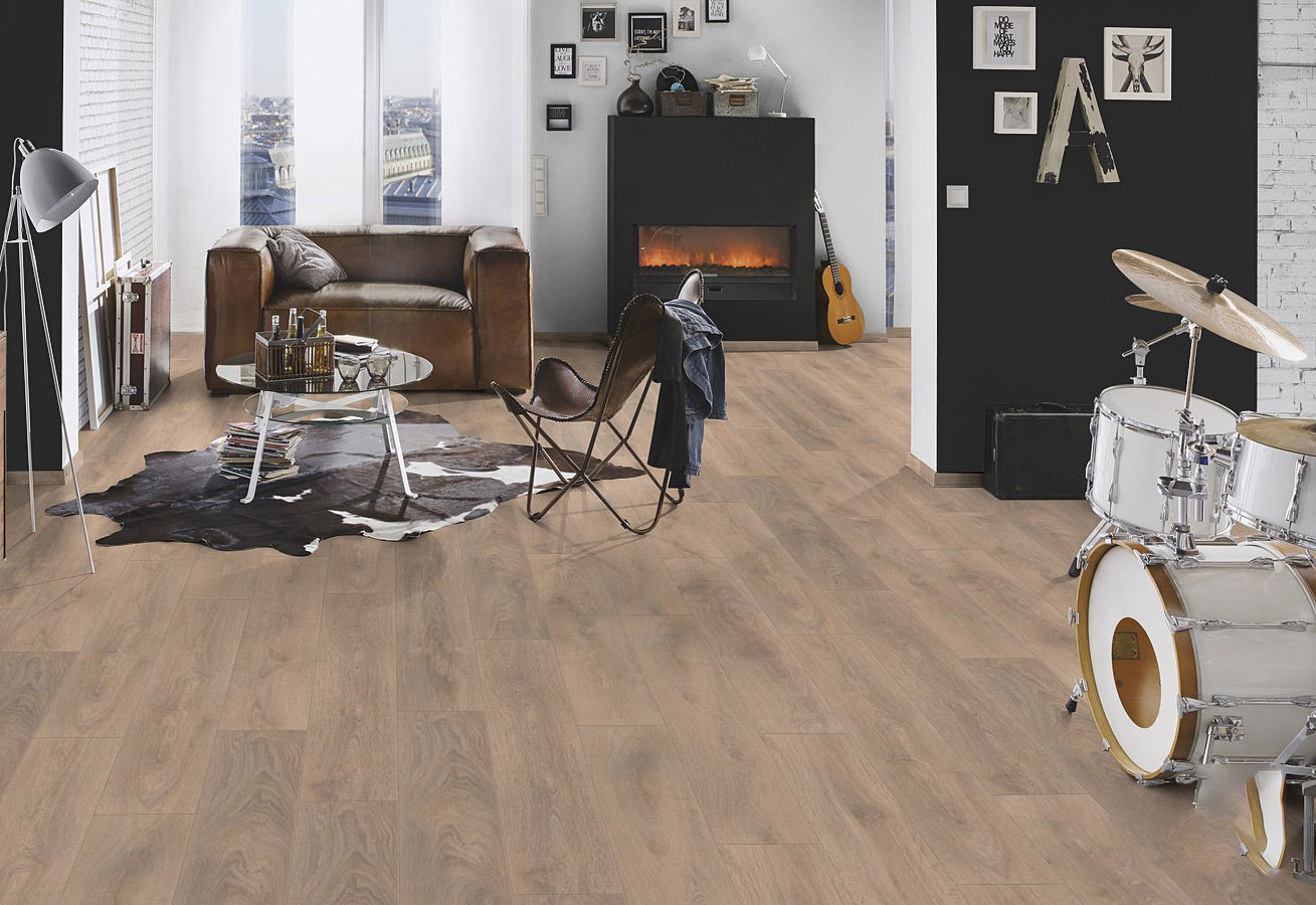 Ламинат Group Thys Living. T Autentic Дуб Valencia 517322 1285×192×8 фото в интерьере