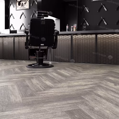 Кварцвиниловый SPC ламинат Alpine Floor Parquet Light Венге Грей ECO 13-8 венгерская елка 600×125×4