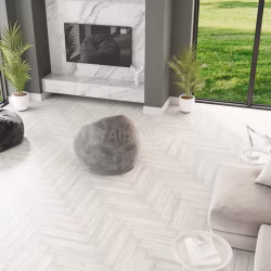 Кварцвиниловый SPC ламинат Alpine Floor Parquet Light Дуб Арктик ECO 13-4 венгерская елка 600×125×4