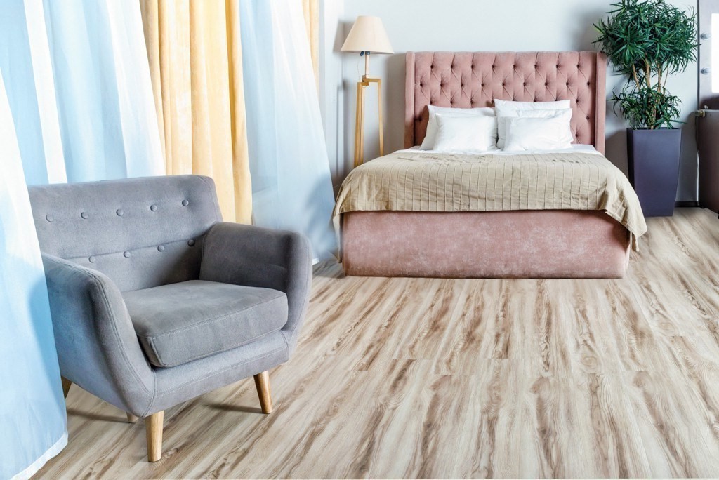 Кварцвиниловый SPC ламинат Alpine Floor Real Wood Клен Канадский ECO 2-8 1220×183×6 фото в интерьере Кварцвиниловый SPC ламинат Alpine Floor Real Wood Клен Канадский ECO 2-8 1220×183×6 фото в интерьере