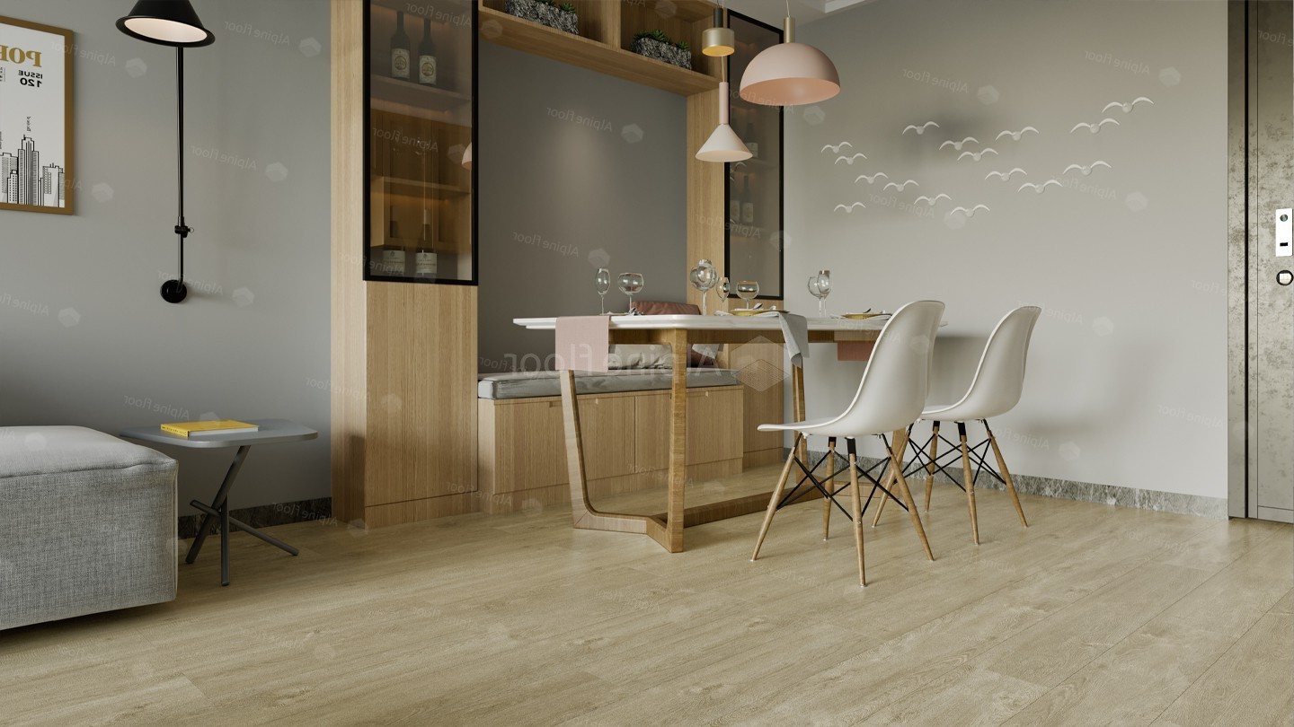 Кварцвиниловый SPC ламинат Alpine Floor Grand Sequoia Сонома ECO 11-3 1220×183×4 фото в интерьере