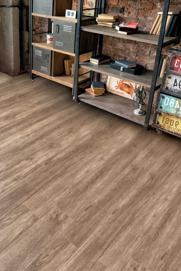 Кварцвиниловый SPC ламинат Alpine Floor Grand Sequoia Маслина ECO 11-11 1220×183×4 фото в интерьере