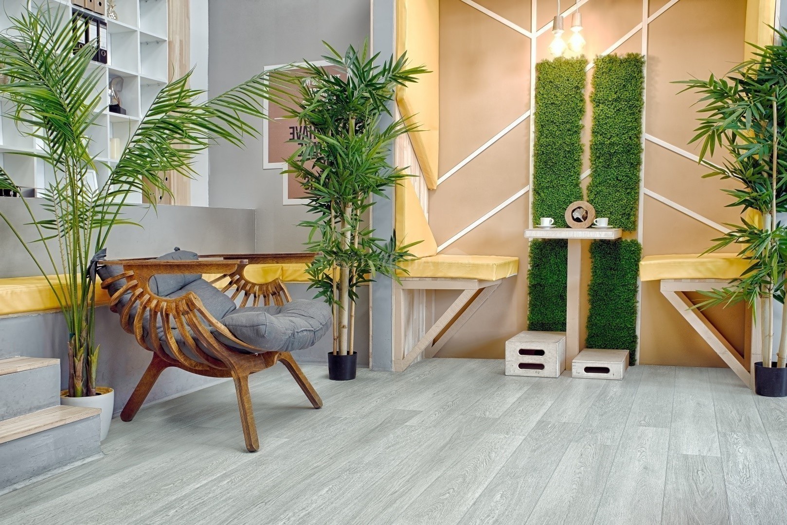 Кварцвиниловый SPC ламинат Alpine Floor Grand Sequoia Сагано ECO 11-22 1524×180×4 фото в интерьере