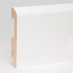 Плинтус МДФ ламинированный TeckWood белый Титан 2150×80×16