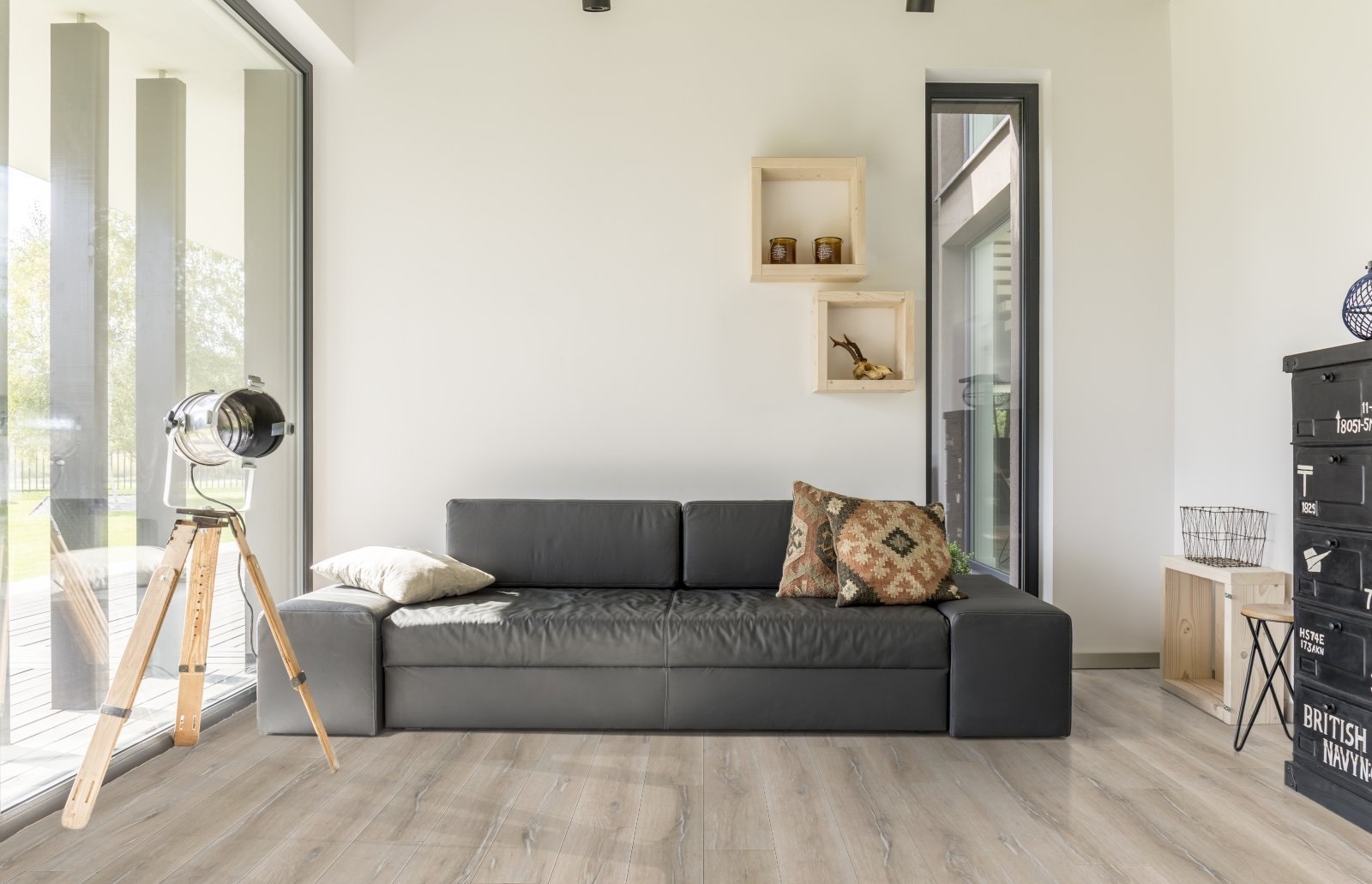 Ламинат AGT Natura Line Дуб Каньон PRK201 1200×191×8 фото в интерьере