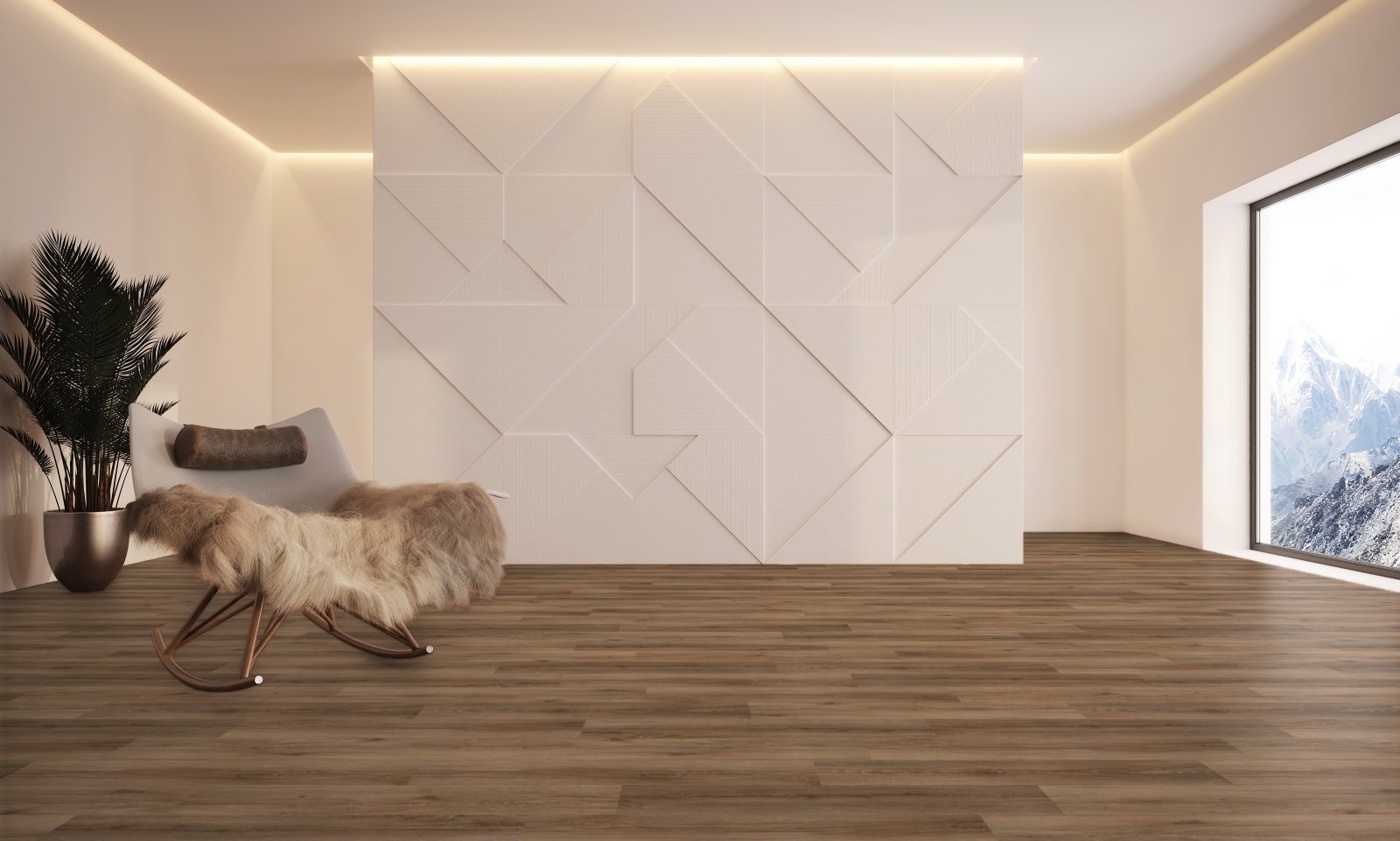 Ламинат AGT Natura Ultra Line Дуб Олимпос PRK208 1200×191×8 фото в интерьере