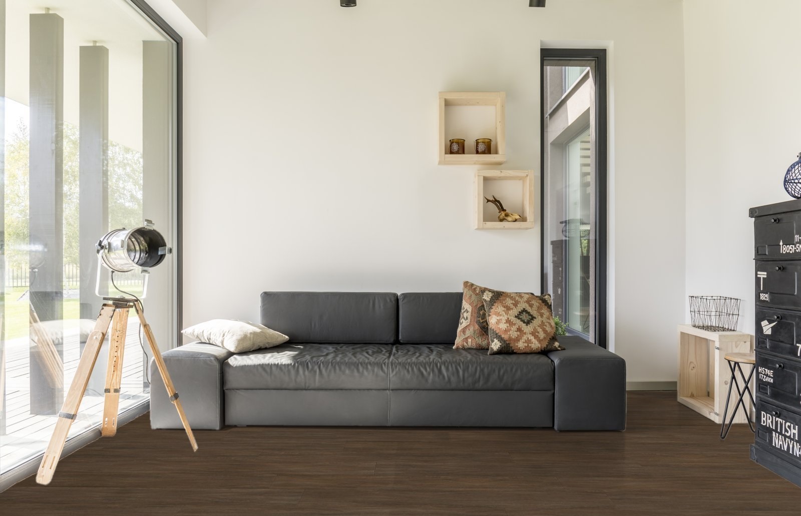 Ламинат AGT Armonia Natura Slim Палермо PRK304 1380×159×8 фото в интерьере