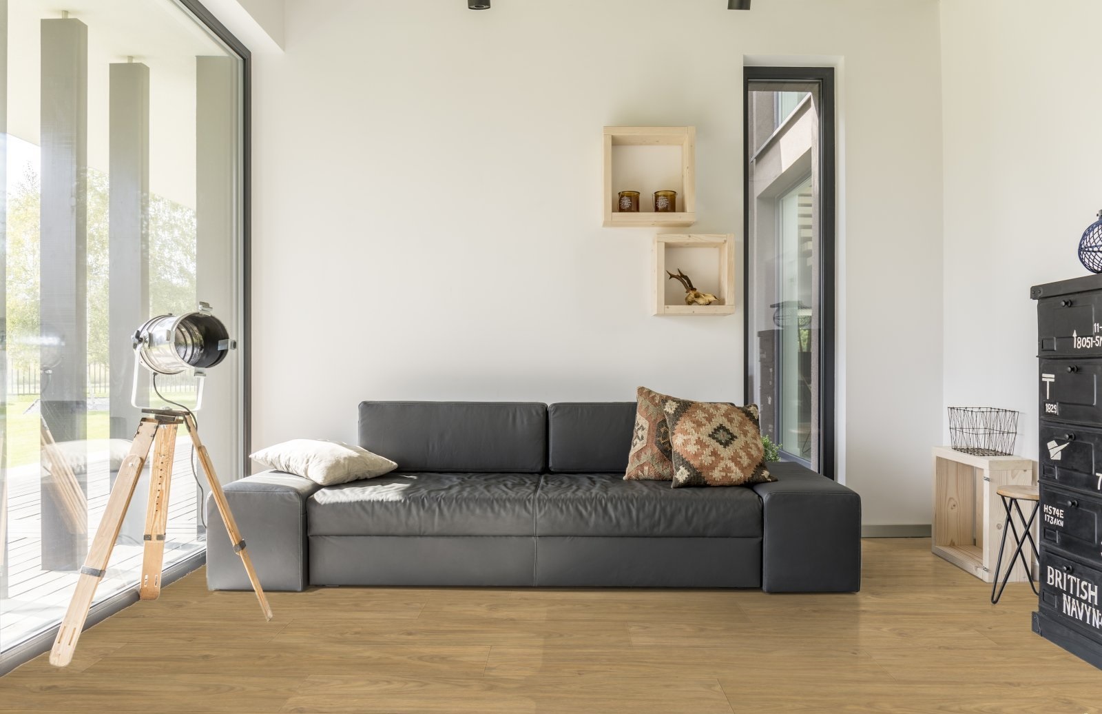 Ламинат AGT Armonia Natura Slim Тоскана PRK306 1380×159×8 фото в интерьере