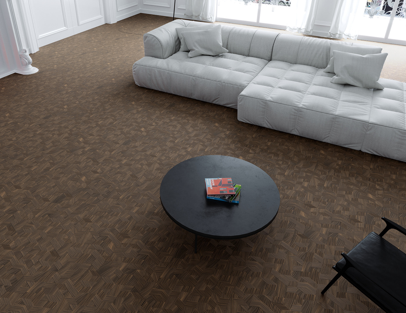 Ламинат AGT Spark Design by Defne Koz Браун PRK703 1200×190×12 фото в интерьере