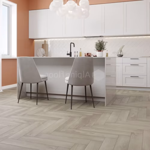 Кварцвиниловый SPC ламинат Alpine Floor Parquet Light Дуб Фантазия ECO 13-1 венгерская елка 600×125×4