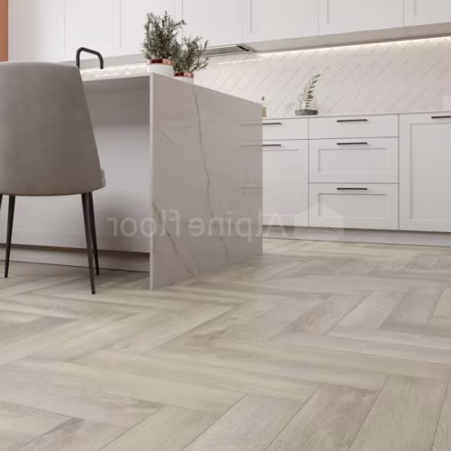 Кварцвиниловый SPC ламинат Alpine Floor Parquet Light Дуб Фантазия ECO 13-1 венгерская елка 600×125×4