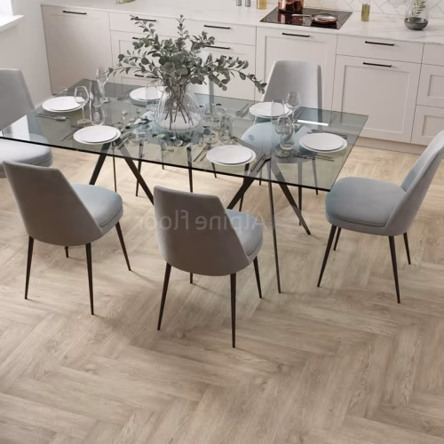 Кварцвиниловый SPC ламинат Alpine Floor Parquet Light Дуб Ваниль Селект ECO 13-3 венгерская елка 600×125×4