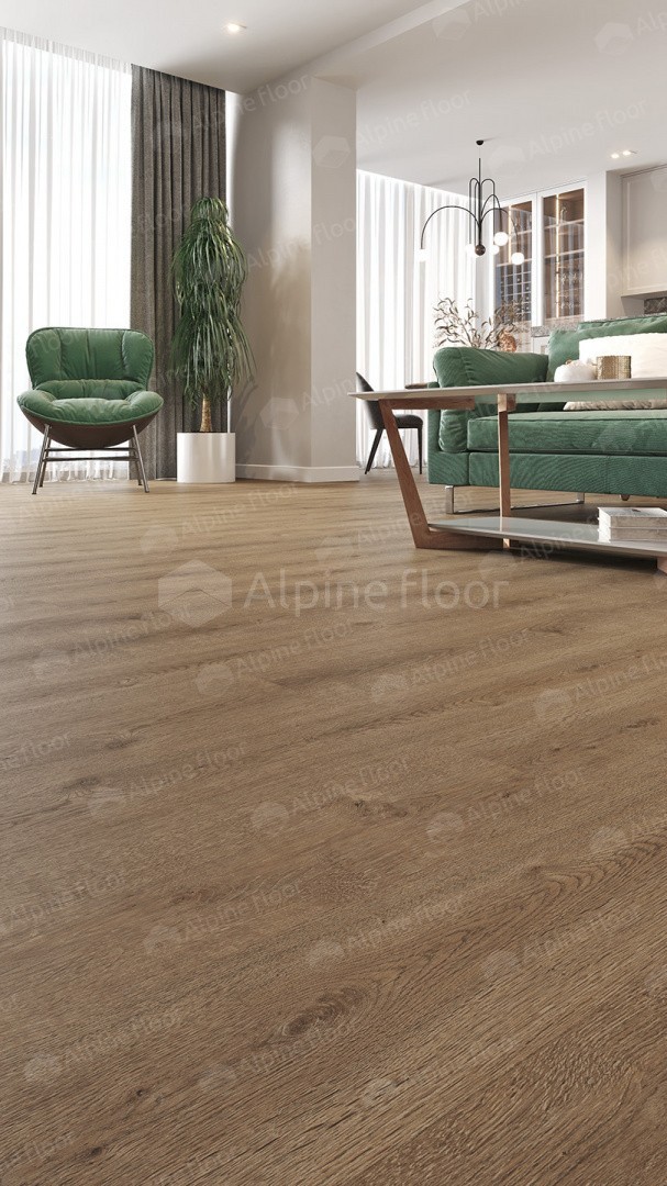 Кварцвиниловый SPC ламинат Alpine Floor Solo Ларгетто ECO 14-3 1220×183×3.5 фото в интерьере Кварцвиниловый SPC ламинат Alpine Floor Solo Ларгетто ECO 14-3 1220×183×3.5 фото в интерьере