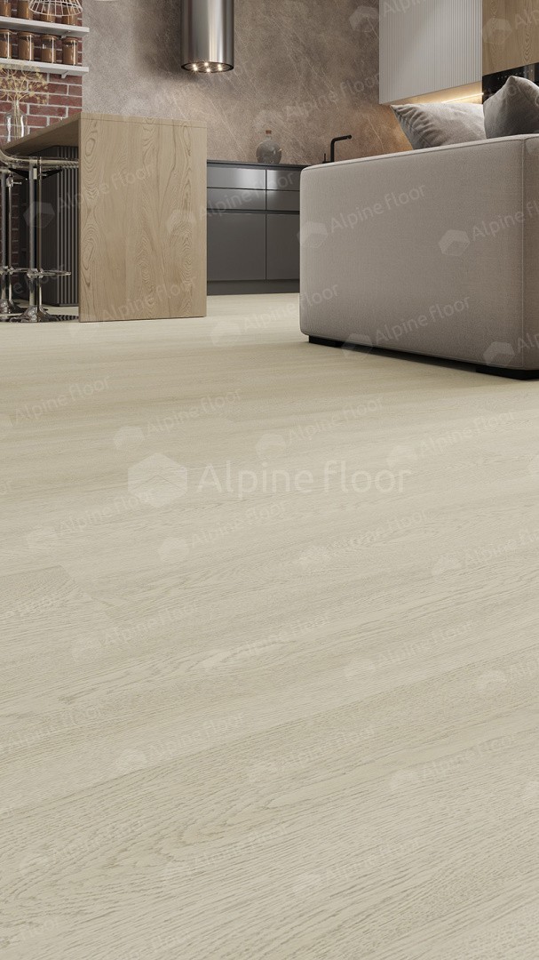 Кварцвиниловый SPC ламинат Alpine Floor Solo Ленто ECO 14-5 1220×183×3.5 фото в интерьере